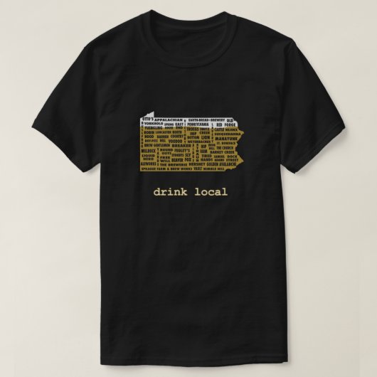 Essenzielle Getränke vor Ort (PA) T-Shirt (Design vorne)