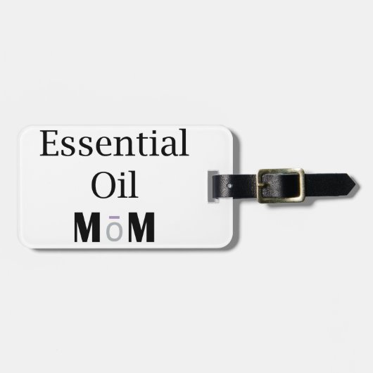 Essenzielle Öl-Mama mit benutzerdefiniertem Text Gepäckanhänger (Vorderseite horizontal)