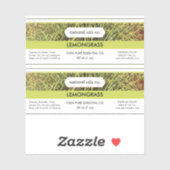 Essenzielle Öle aus Zitronengras Duftstoff Flasche Aufkleber (Blatt)