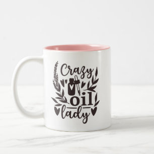 Essenzielle Öle - Crazy Oil Lady - Tasse, 325 ml Zweifarbige Tasse