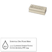 Essenzielle Öle Drop Kontur Monogramm Gummistempel (Stempel)