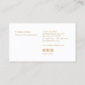 Essenzielle Öle Duft Aromatherapie Visitenkarte (Rückseite)