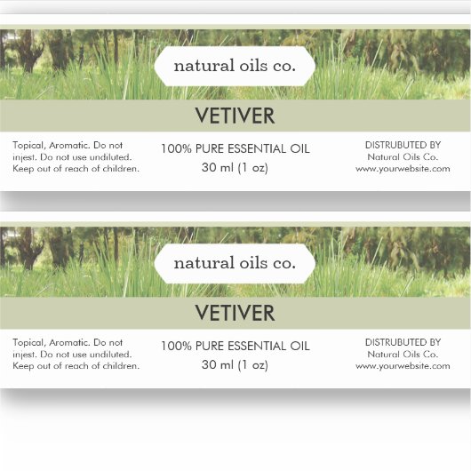 Essenzielle Öle Duftstoff Flaschenetikett Aufkleber (Vorderseite)