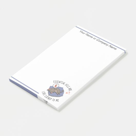 Essenzielle Öle sind wie Catnip für mich Post-it Klebezettel (angewinkelt)