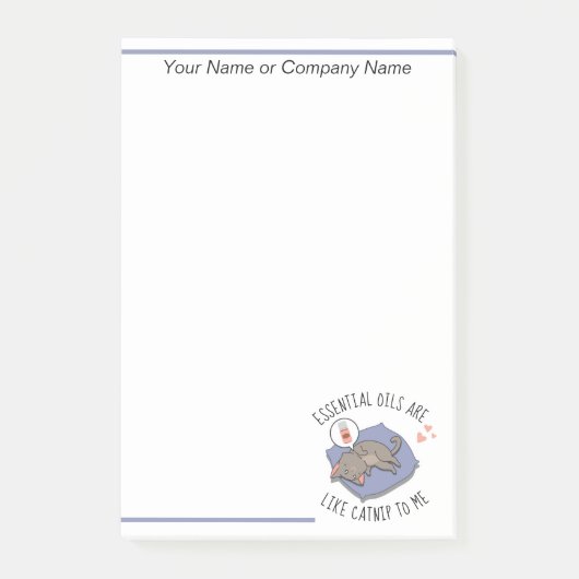 Essenzielle Öle sind wie Catnip für mich Post-it Klebezettel (Vorderseite)