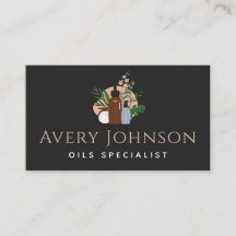 Essenzielle Öle Spezialflaschen und Pflanze Boho