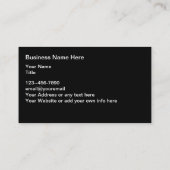 Essenzielle Öle und alternative Medizin Visitenkarte (Rückseite)