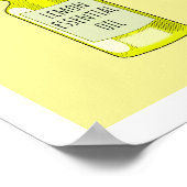 Essenzielle Ölflasche Zeichnend Poster (Ecke)