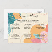 Essenzielle Sommer-Öle mischen Postkarte (Vorne/Hinten)