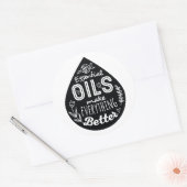 Essenzieller Ölausfall Runder Aufkleber (Umschlag)