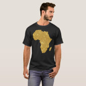 Essenzieller T - Shirt der Afrikanischen Goldkarte (Vorne ganz)