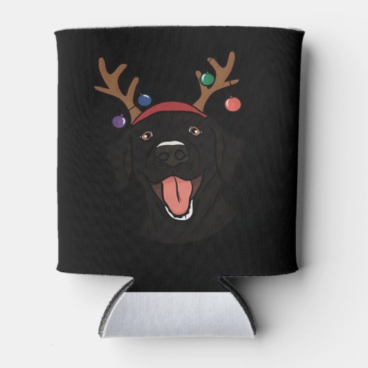 Essenzieller T - Shirt für das Weihnachtsschwarze Dosenkühler (Vorderseite)