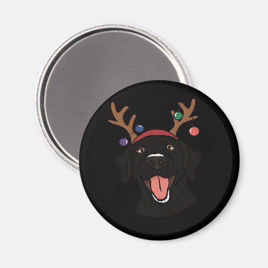 Essenzieller T - Shirt für das Weihnachtsschwarze  Magnet (Vorderseite/Rückseite)