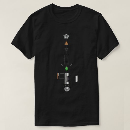 Essenzieller T - Shirt für Lichtschaber-Querschnit (Design vorne)