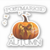 Essenzieller T - Shirt im Herbst Aufkleber (Vorderseite)