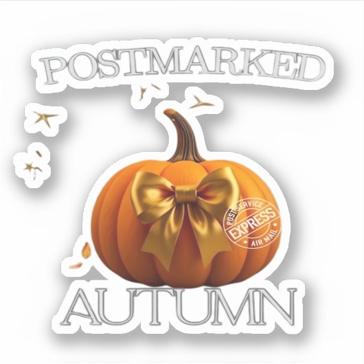 Essenzieller T - Shirt im Herbst Aufkleber (Vorderseite)