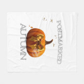 Essenzieller T - Shirt im Herbst Fleecedecke (Vorderseite (Horizontal))