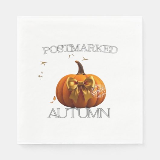 Essenzieller T - Shirt im Herbst Serviette (Vorderseite)