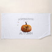 Essenzieller T - Shirt im Herbst Strandtuch (Vorderseite)