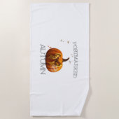 Essenzieller T - Shirt im Herbst Strandtuch (Vorderseite)