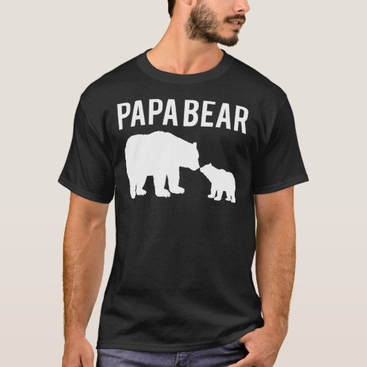 Essenzieller T - Shirt Papa Bear (Vorderseite)