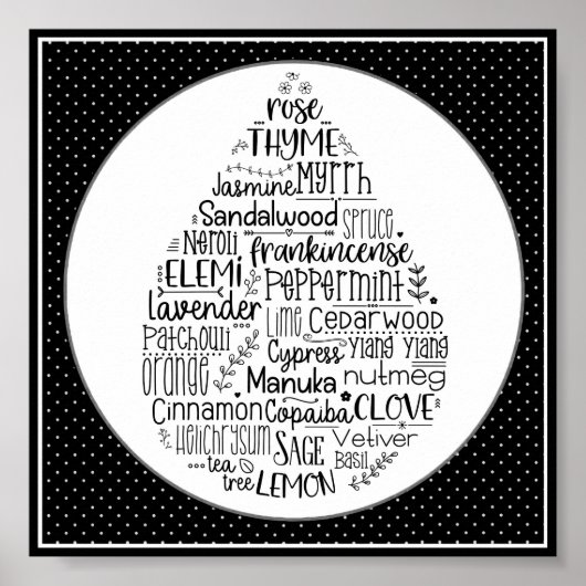 Essenzielles Öl-Drop-Poster Poster (Vorne)