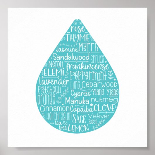 Essenzielles Öl-Drop-Poster Poster (Vorne)