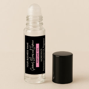 Essenzielles Öl-Roller-Etikett für Schwarz & Girly Aufkleber
