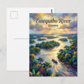 Essequibo-Fluss Guyana Postkarte (Vorne/Hinten)