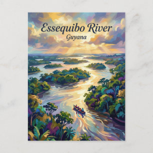 Essequibo-Fluss Guyana Postkarte