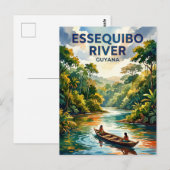 Essequibo-Fluss Guyana Postkarte (Vorne/Hinten)