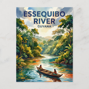Essequibo-Fluss Guyana Postkarte