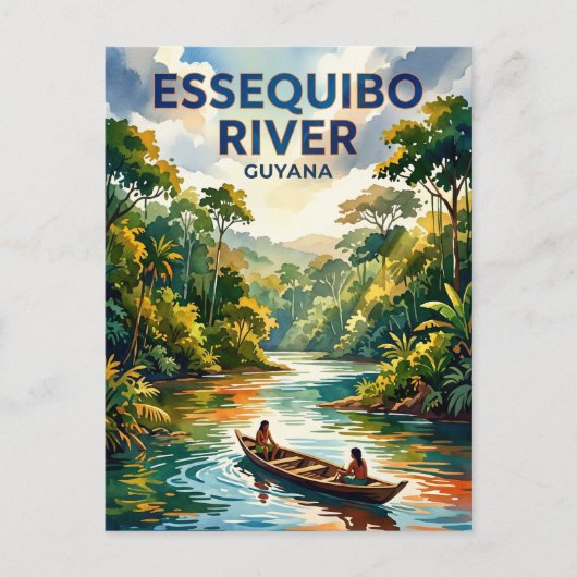 Essequibo-Fluss Guyana Postkarte (Vorderseite)