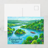 Essequibo-Fluss Guyana Postkarte (Vorne/Hinten)