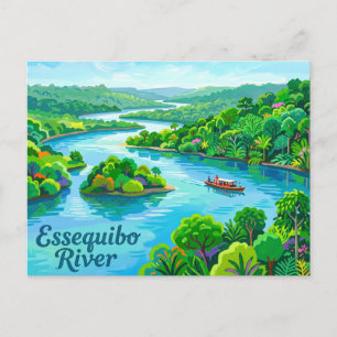 Essequibo-Fluss Guyana Postkarte