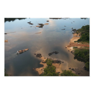 Essequibo-Fluss, längster Fluss in Guyana, und 2 Fotodruck