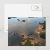 Essequibo-Fluss, längster Fluss in Guyana und 2 Postkarte (Vorne/Hinten)
