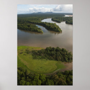 Essequibo-Fluss, längster Fluss in Guyana und Poster