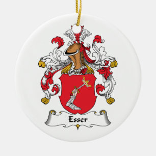 Esser Familienwappen Keramik Ornament