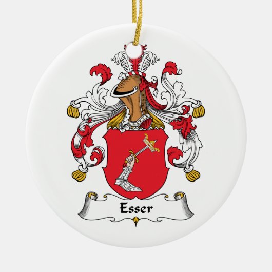 Esser Familienwappen Keramik Ornament (Vorne)