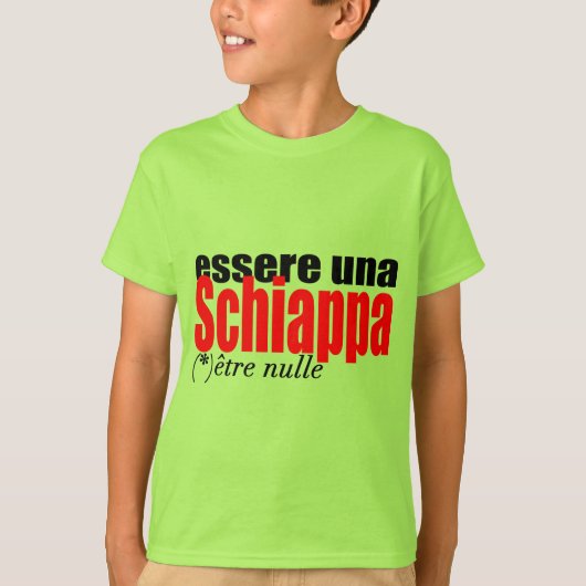 Essere una Schiappa être nulle en français Boy T-S T-Shirt (Vorderseite)