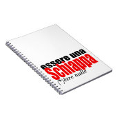 Essere una Schiappa être nulle en français Note B Notizblock (Rechte Seite)