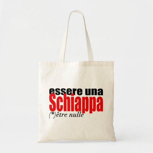 Essere una Schiappa être nulle en français Tasche  (Vorne)