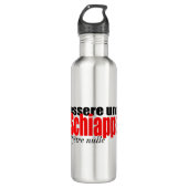 Essere una Schiappa être nulle en français W B Edelstahlflasche (Vorderseite)