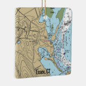 Essex CT Nautical Chart Keramikornament (Rechts)