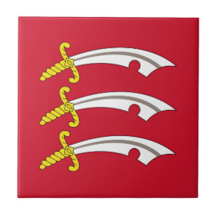 Essex-Flaggen-Symbol-Schwert Fliese