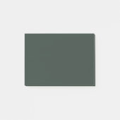 Essex Green Solid Color Post-it Klebezettel (Vorderseite)