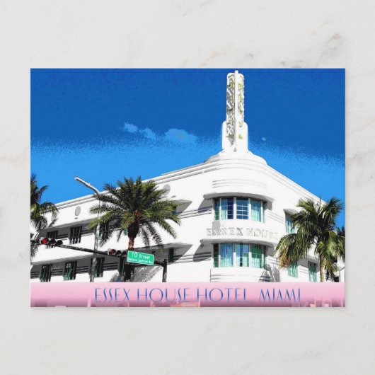 Essex Hotel, Miami Beach Postkarte (Vorderseite)