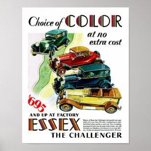 Essex The Challenger Automobile Poster