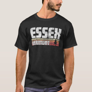 ESSEX VERMONT VT GIFT RETRO STIL Vintag 70er 80er T-Shirt
